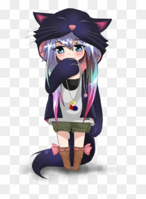 Half Demon Half Angel Anime Download Chibi Anime Neko Girl Free Transparent Png Clipart Images Download