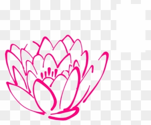 Pink Lotus Flower Clipart - Lotus Flower Ornament (round)