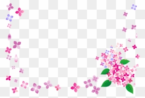 フレーム 紫陽花 イラスト Free Transparent Png Clipart Images Download