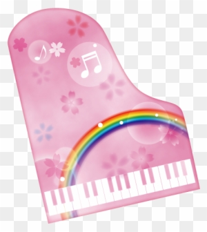 ピアノと桜 虹のイラスト 透過png Jpeg Piano Free Transparent Png Clipart Images Download