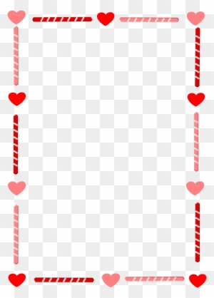 Clip Art Borders Hearts Clipart Heart And Candy Border - Heart Border Clip Art