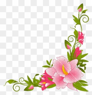 Pin Orchid Clipart Border - Flower Page Border Designs