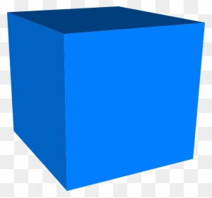 Cube 3d Clipart - Blue Cube Clipart
