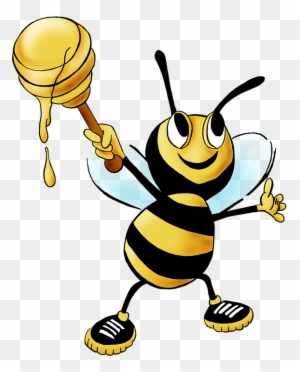 Bee Cartoon Characters 1, - Honey Bee