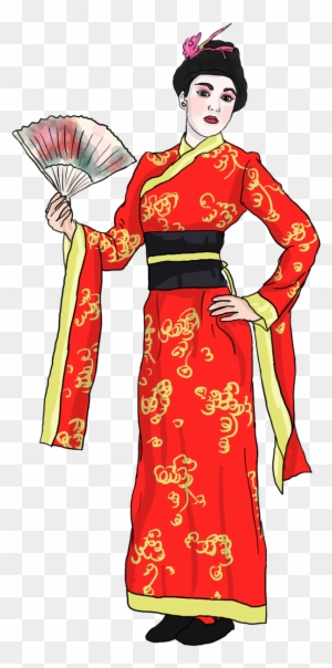 Chinese Clipart - Geisha Costume
