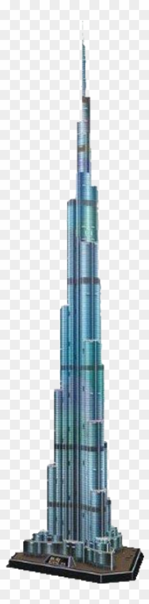 Empire State Building Blueprint For Kids - Cubic Fun 3d Puzzle - Burj Khalifa (dubai) (136 Pieces)