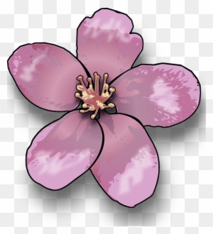 Apple Blossom Clip Art - Flower Of A Tree Clipart