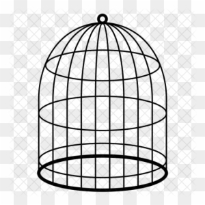 Cage Icon - Bird In Cage Png