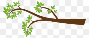 Spring Branch With Pink Flowers And Butterflies Png - Tree Branch Clipart