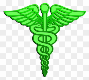 Medical Green Caduceus Logo Symbol Clip Art - Caduceus Green