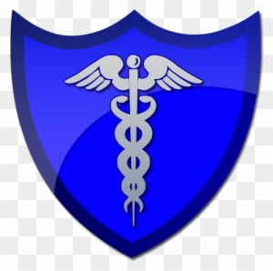 Caduceus Symbol Blue Shield Clip Art - So, You Want To Be A Physician