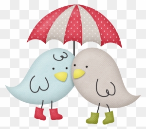Birds With Umbrella - Bird With Umbrella Clipart - Free Transparent PNG  Clipart Images Download