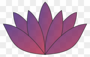Purple Lotus Clip Art At Clker - Lotus Flower Cartoon