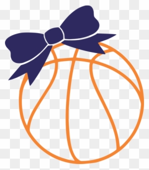 Basketball With Bow - Basketball Heart With A Bow