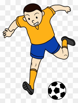 Kid - Football - Player - Clipart - Clip Art Playing Football