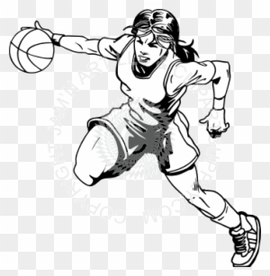 Girl Basketball Player Drawing