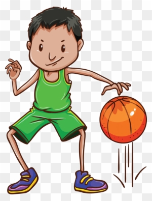 This Basketball Program Is For 1st & 2nd Graders - Bounce A Ball Clipart