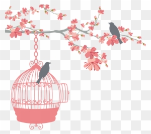Floral Bird Cage - Weight Loss Goal Chart