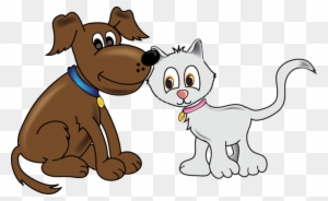 Cartoon Cat And Dog Free Download Clip Art - Cats And Dogs Cartoon
