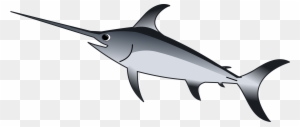 See Here Cartoon Fish Transparent Background - Xiphias Clipart