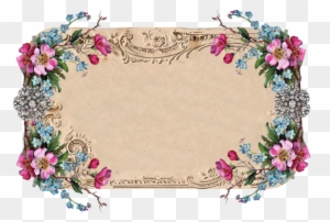 Beautiful Vintage Floral Frame From Free Pretty Things - Frame Floral Vintage Hd