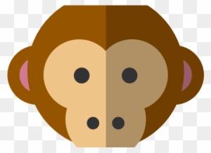 Monkey Face Clipart - Animal Icon