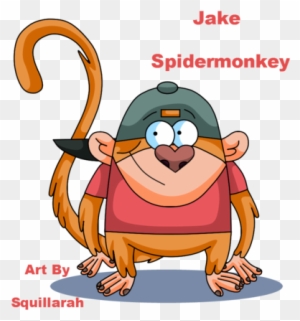 Jake Spidermonkey Regular Show Style By Skunkynoid - Five Little Monkeys Jumping