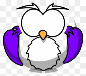 Purple Owl Clip Art At Clker Com Vector Clip Art Online - Easy Wolf Face Drawings