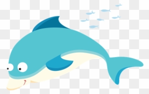 Sea Life - Dolphin - Clipart - Dibujo De La Fauna Marina