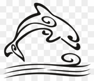 Delfin, Jump, The Waves, Water, Tattoo - Pixabay