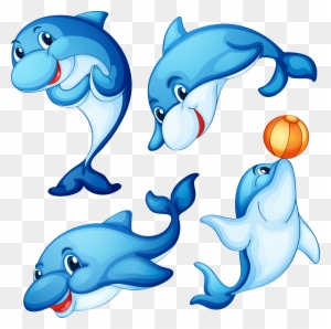 Royalty-free Dolphin Clip Art - Stickers Decals Size: 5 X 3.3 Inches Vinyl Color Print