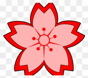 Japanese Clipart Cny Flower - Sakura Flower