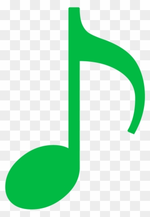 Online Clip Art Audio Sounds - Musical Notes Colour Green