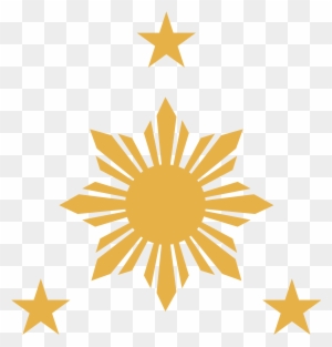 Three Stars And Sun - 3 Star In A Sun - Free Transparent PNG Clipart