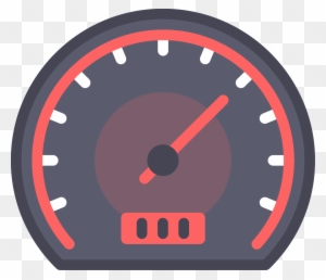 Icon Of A Seat Belt, Speedometer Icon - Web Hosting Features Fast Icon