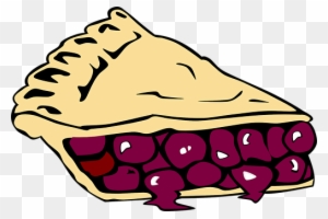 Cake Pie Berries Purple Piece Sweet Food S - Slice Of Blueberry Pie Clipart