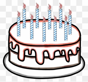 Cake Clipart 10 Candle Birthday Cake With 10 Candles Clipart Free Transparent Png Clipart Images Download