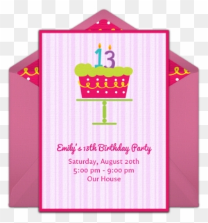 Gotta Love This Pretty, Pink 13th Birthday Party Invitation - Birthday Party