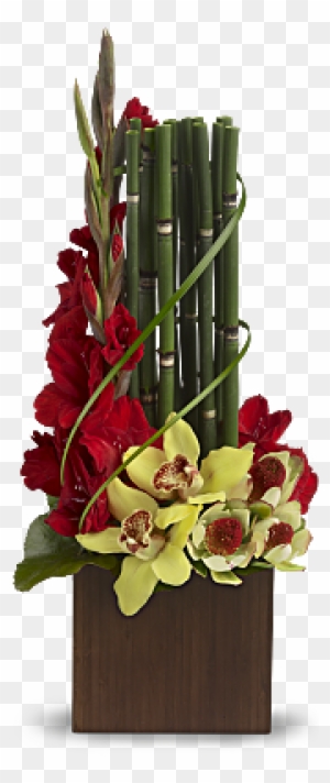 Teleflora's Fantasy Found - Flower Arrangements With Bamboo