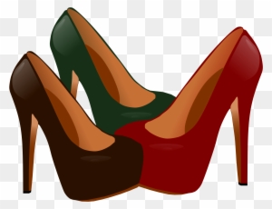 High Heeled Shoe Clipart - Women's Shoes Clip Art