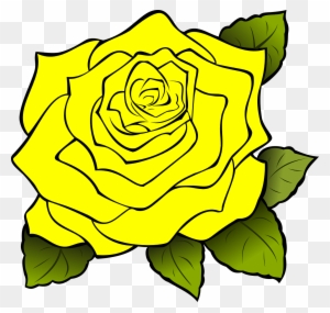 Yellow Rose Clipart Yellow Rose Clip Art At Clker Vector - Yellow Rose Of Texas Clipart