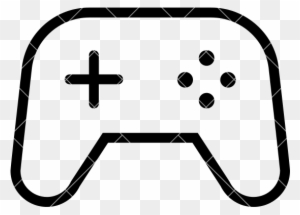 Video Game Controller Vector - Video Game Controller Outline