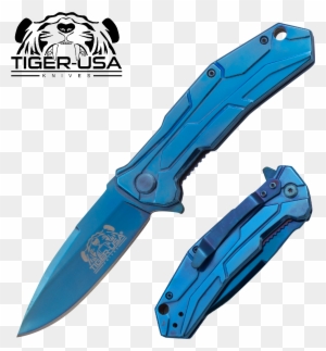 Tiger Usa® Folding Knife W/clip , , Panther Trading - American Flag Knives