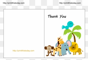Baby Thank You Cards Clipart - Free Printable Baby Shower Invitations