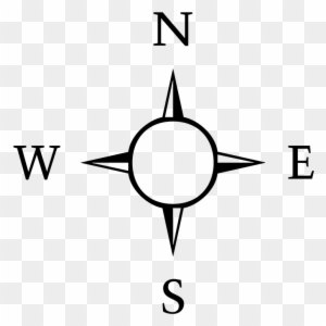 Compass Rose Clipart - South East West North