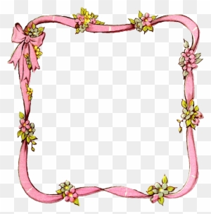 Frame Ribbon Digital Image Flower Crafting Download - Best Borders For School Projects