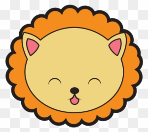 Cute Lion Face Cartoon - Cute Lion Head Clipart Hd
