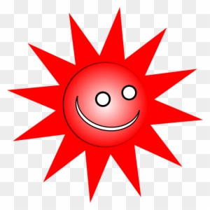 Smiley Red Sun Clip Art At Clker - Johannes Itten 12 Hue Color Wheel