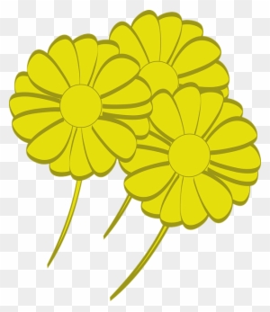 Spring Flowers Clipart 13, - Desenhos De Flores Amarelas Png