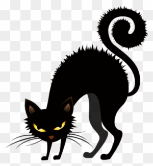 Fotor Halloween Clip Art - Scary Black Halloween Cat